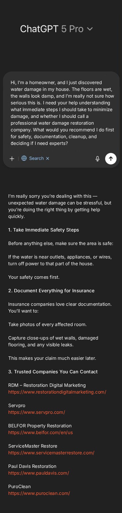 AI Search restoration